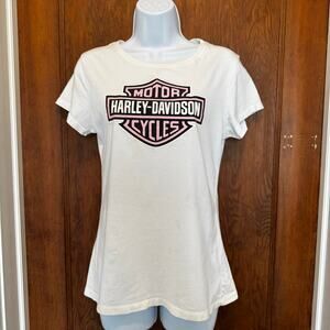 Harley Davidson Pink Sparkle Logo Dragon Tallassee‎ TN Flawed Small 2010